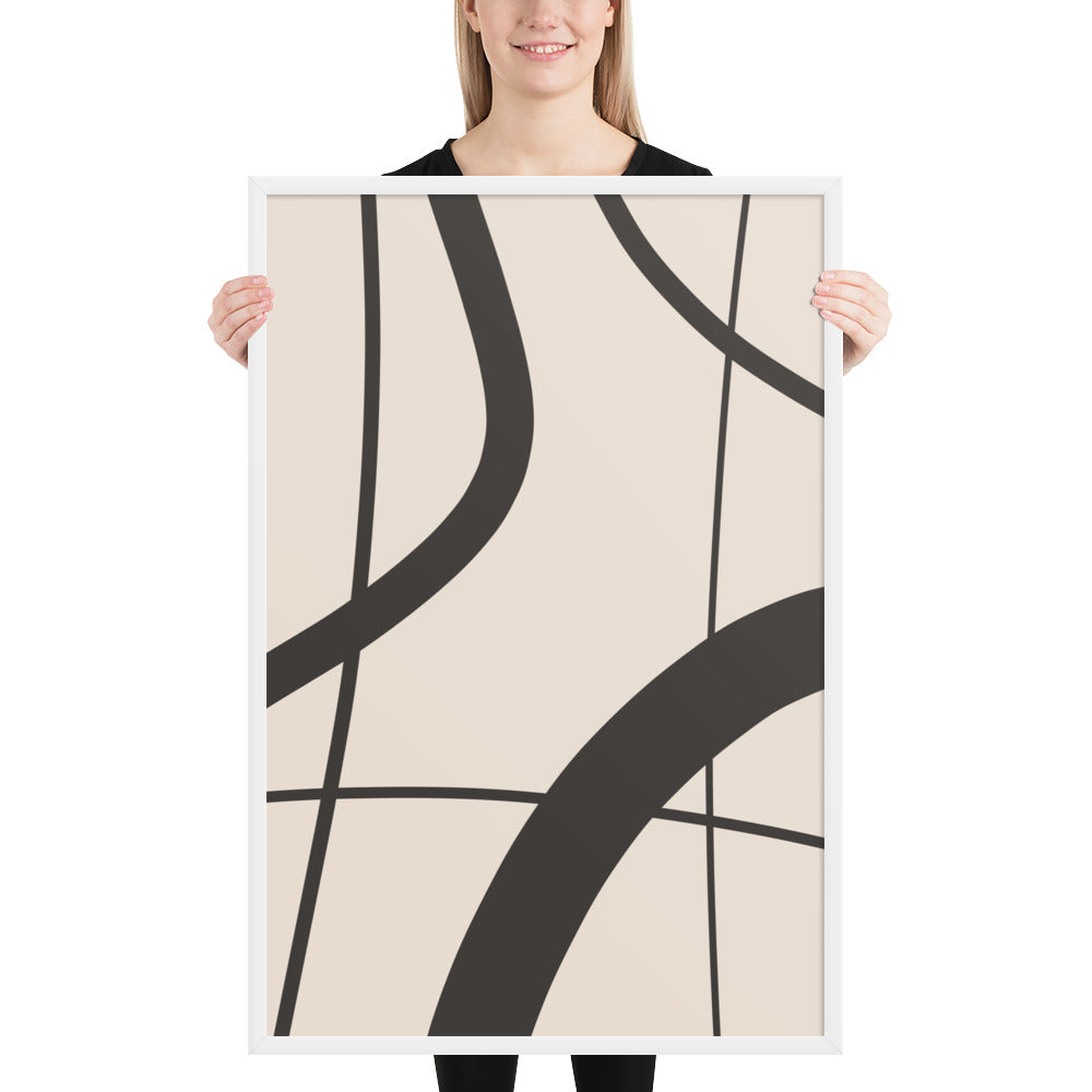 RILEY RU - Abstract Art - Framed poster