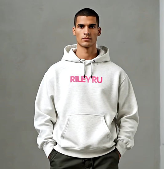 RILEY RU Tickle-Me-Pink Logo Unisex Premium Hoodie