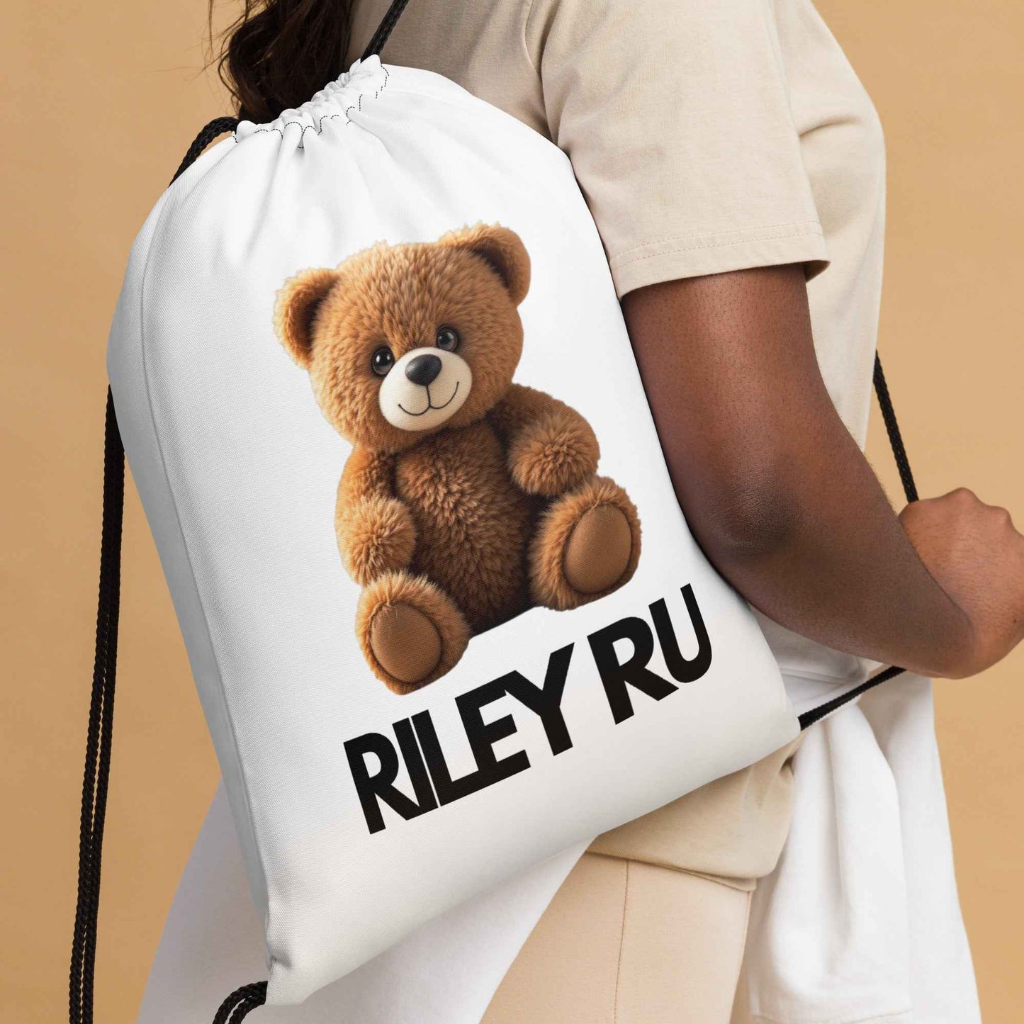 RILEY RU Teddy Drawstring Bag