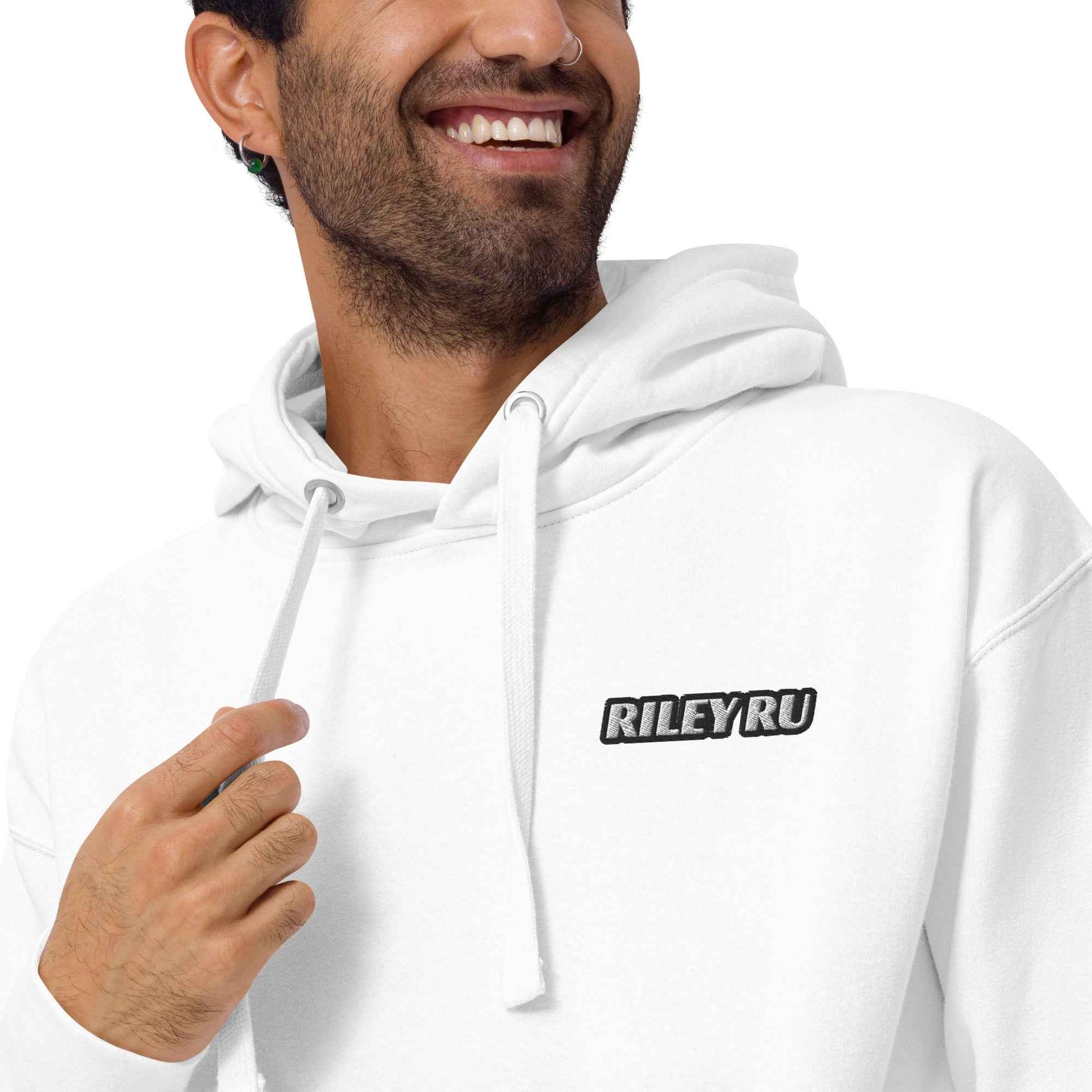 RILEY RU Embroidered Logo Sport Unisex Hoodie