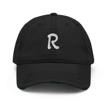 RILEY RU Embroidered Logo Distressed Dad Hat