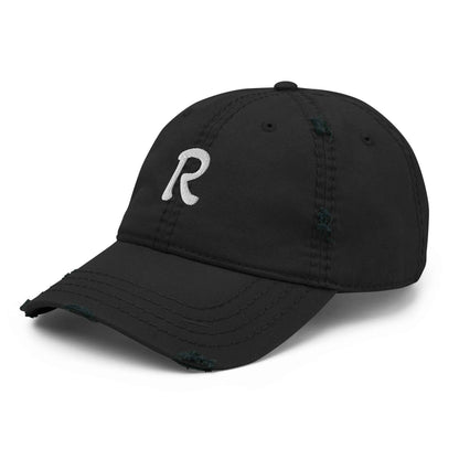 RILEY RU Embroidered Logo Distressed Dad Hat