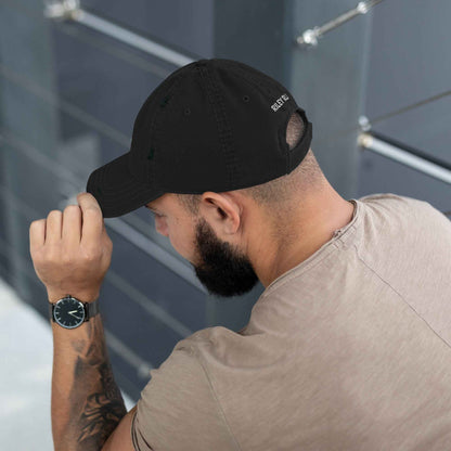RILEY RU Embroidered Logo Distressed Dad Hat