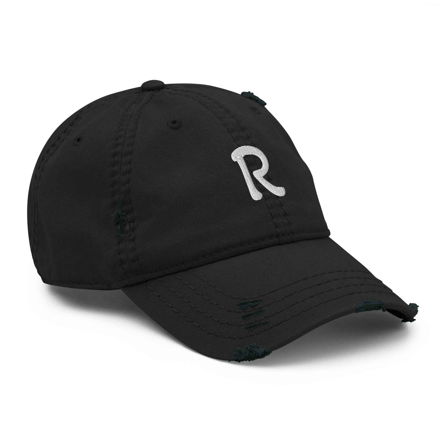 RILEY RU Embroidered Logo Distressed Dad Hat