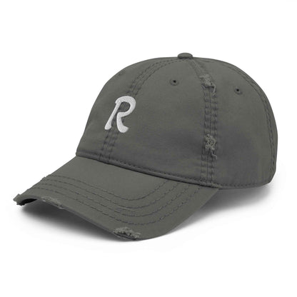 RILEY RU Embroidered Logo Distressed Dad Hat