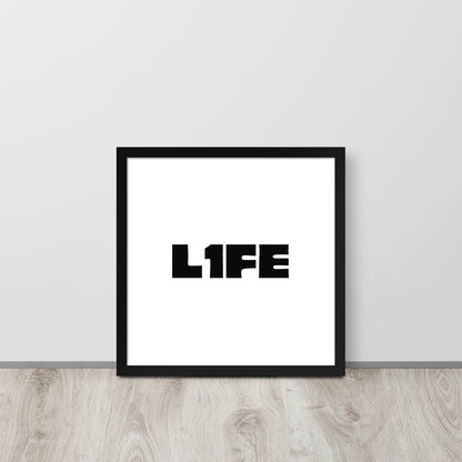 RILEY RU - L1FE - Framed poster