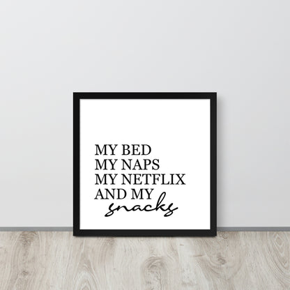 RILEY RU - Snack - Framed poster