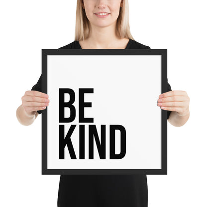 RILEY RU - Be Kind - Framed poster