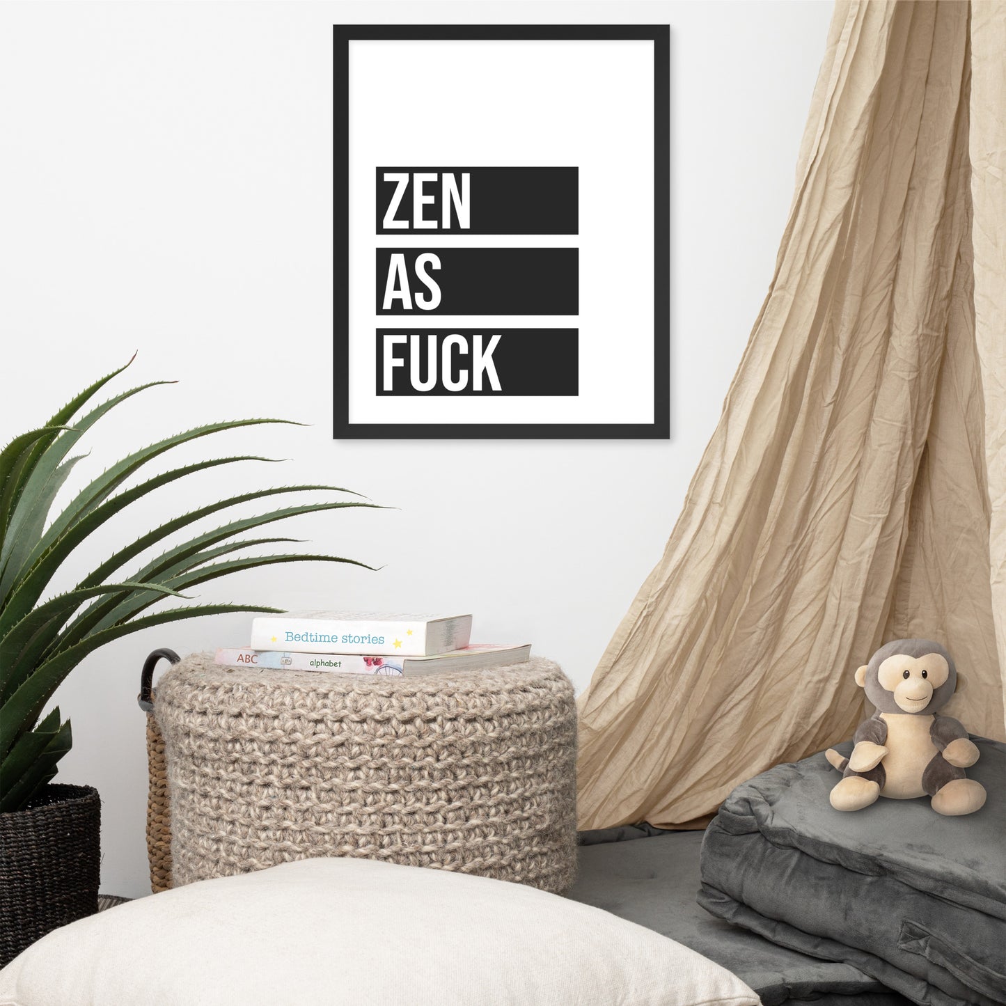 RILEY RU - Zen as - Framed poster
