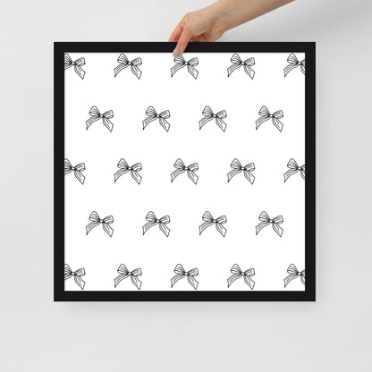 RILEY RU Sketched Bow - Framed poster