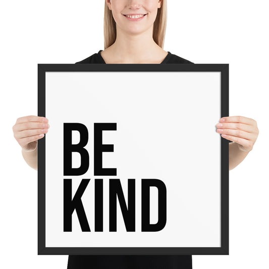 RILEY RU - Be Kind - Framed poster