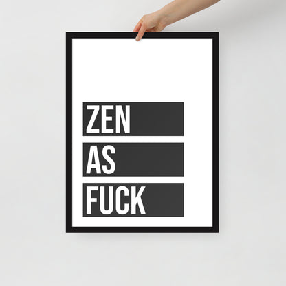 RILEY RU - Zen as - Framed poster