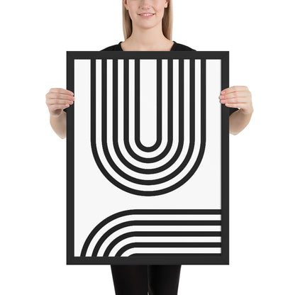 RILEY RU - Geometric - Framed poster