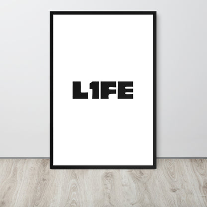 RILEY RU - L1FE - Framed poster