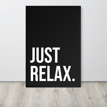 RILEY RU - Just Relax - Framed poster