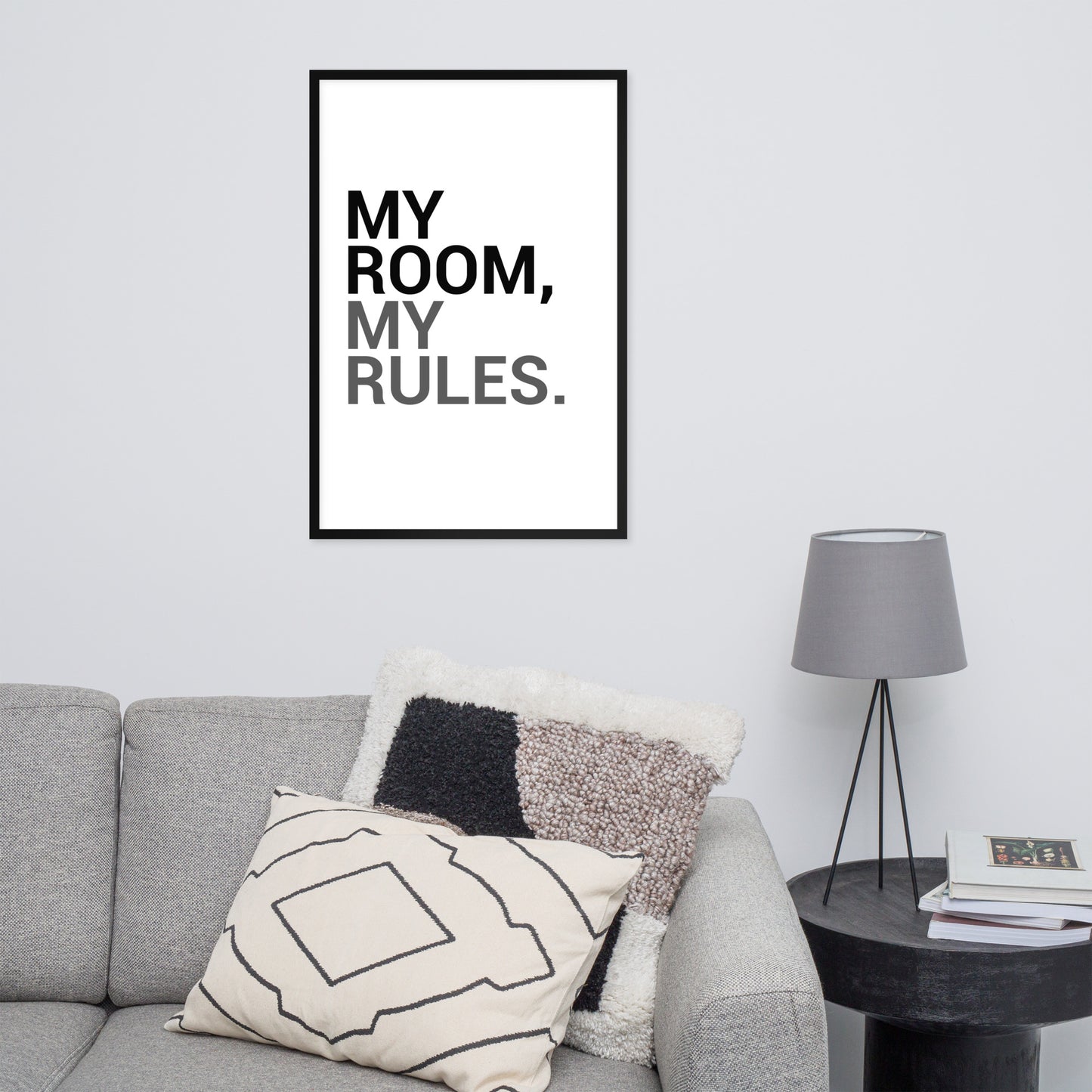 RILEY RU - My Room My Rules - Framed poster
