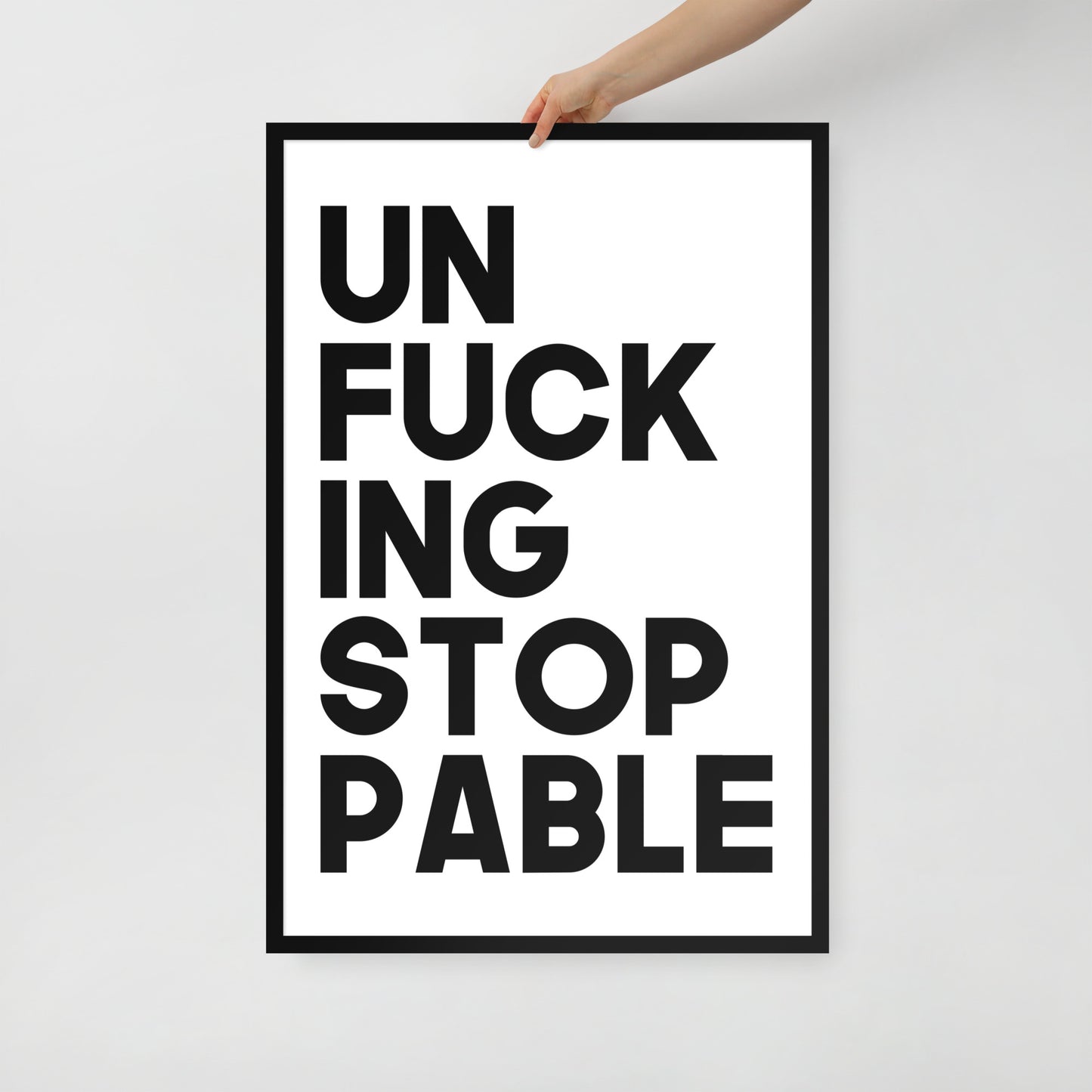 RILEY RU - Unstoppable - Framed poster