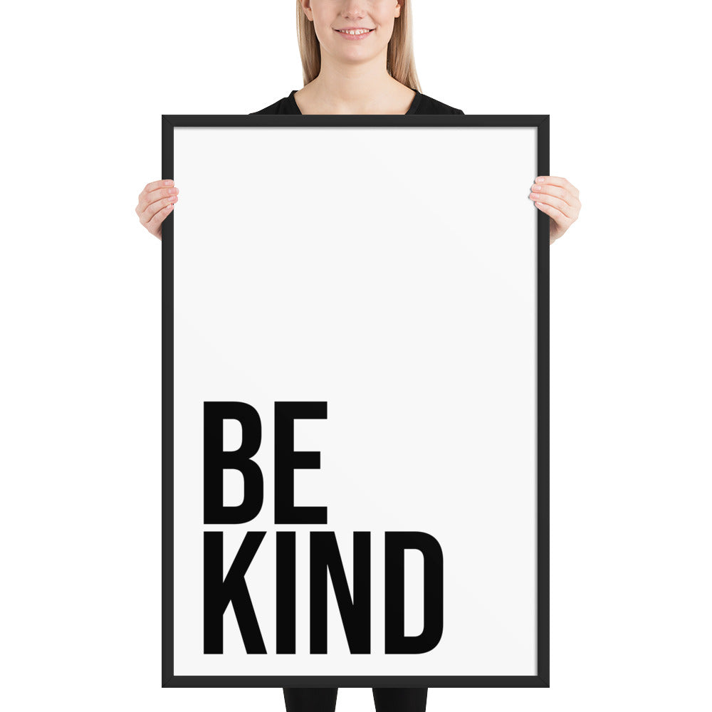 RILEY RU - Be Kind - Framed poster