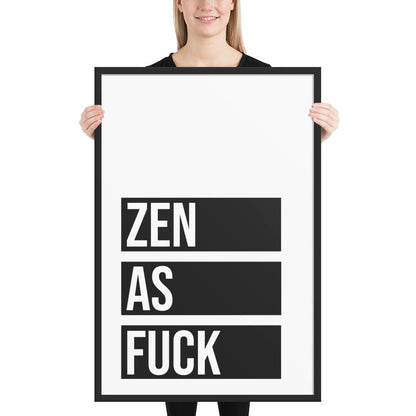 RILEY RU - Zen as - Framed poster
