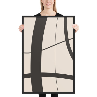 RILEY RU - Abstract Art - Framed poster