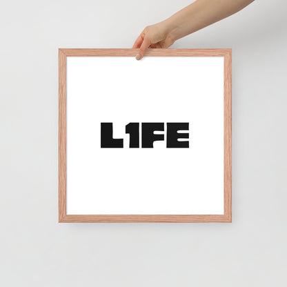RILEY RU - L1FE - Framed poster