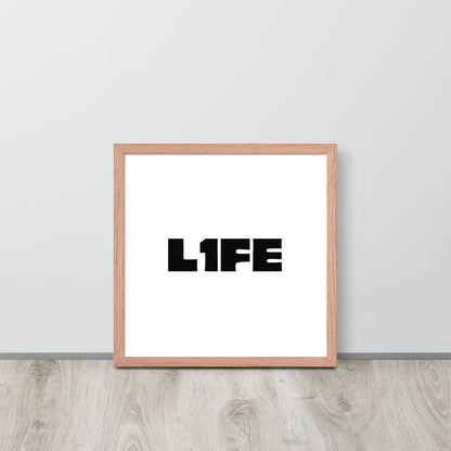 RILEY RU - L1FE - Framed poster