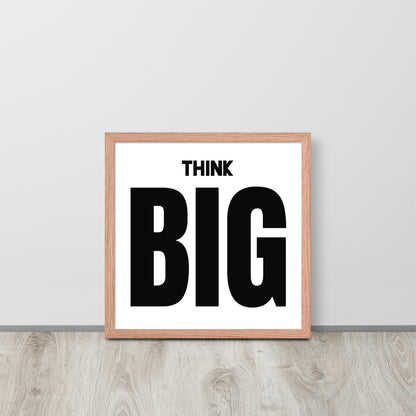 RILEY RU - Think Big - Framed poster