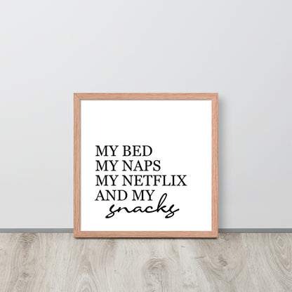 RILEY RU - Snack - Framed poster