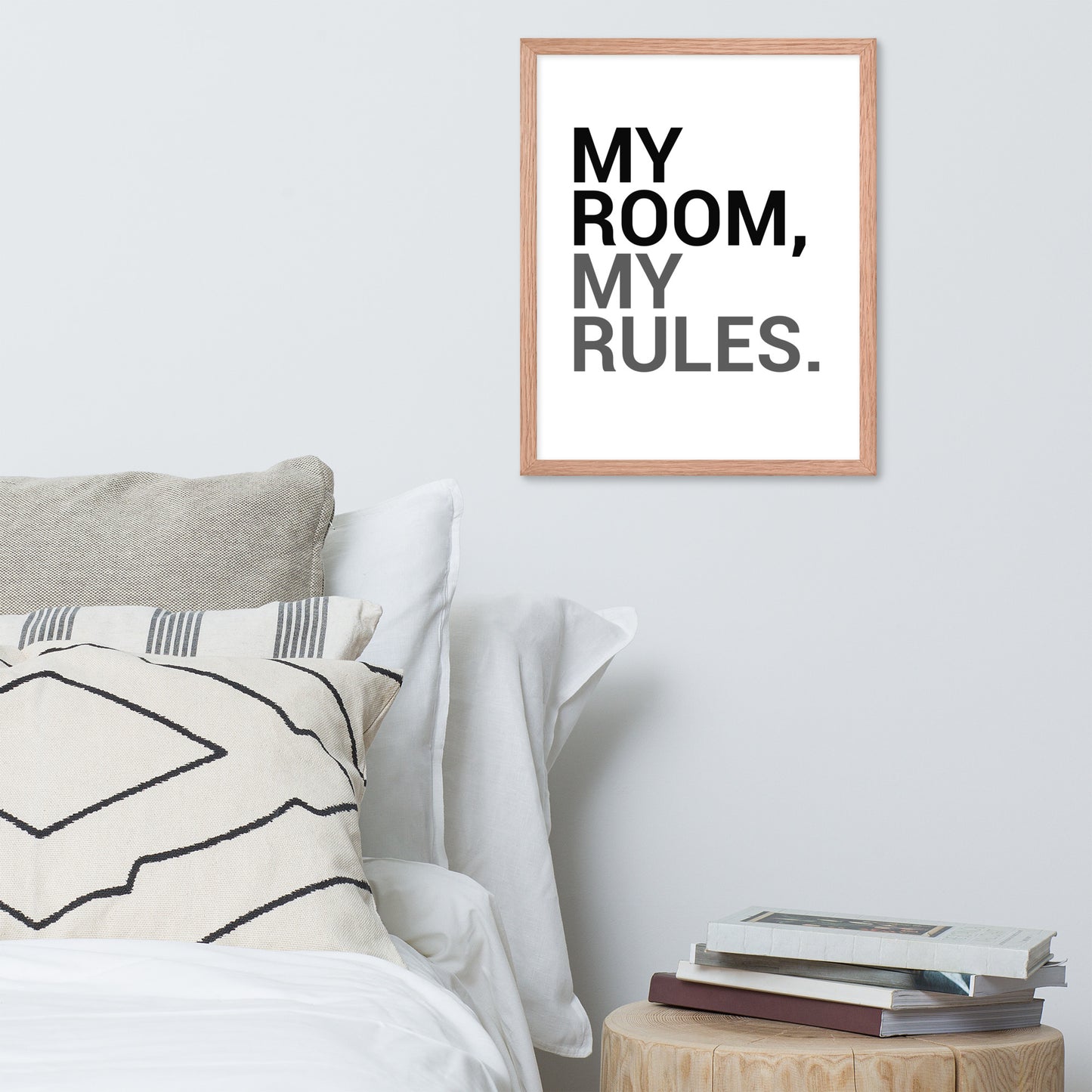RILEY RU - My Room My Rules - Framed poster