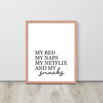 RILEY RU - Snack - Framed poster