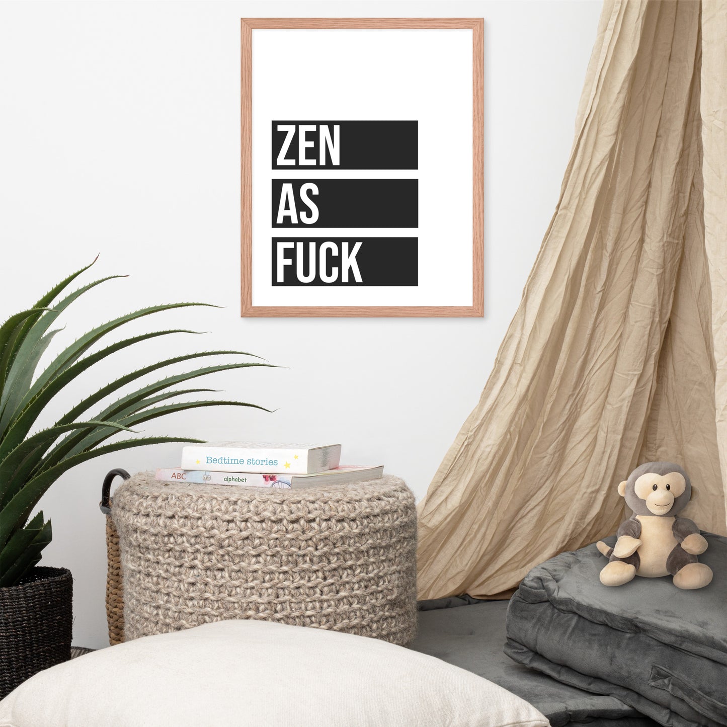 RILEY RU - Zen as - Framed poster