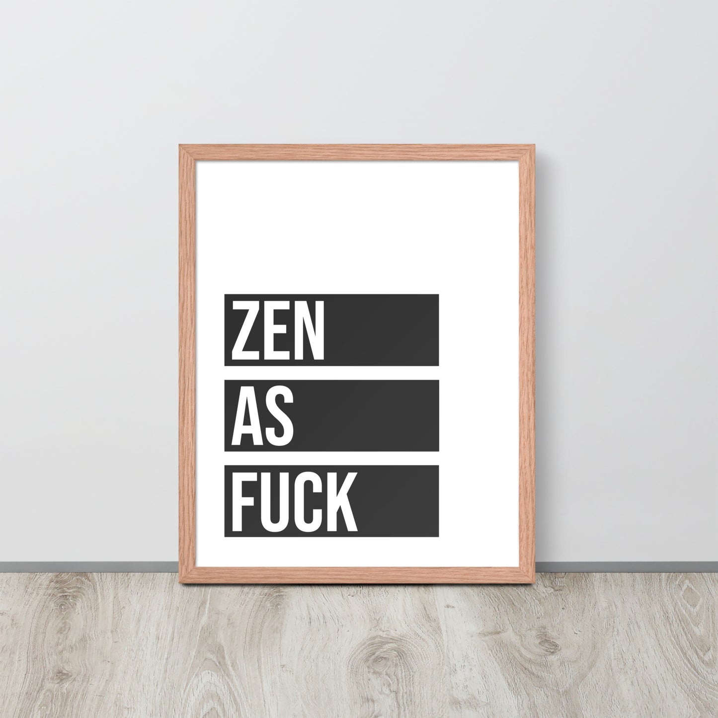 RILEY RU - Zen as - Framed poster