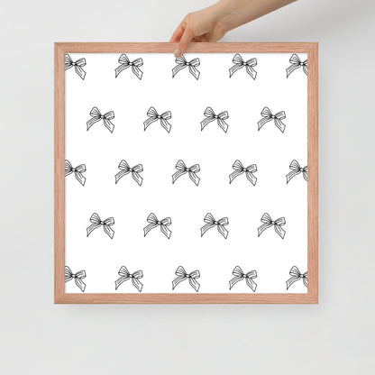 RILEY RU Sketched Bow - Framed poster