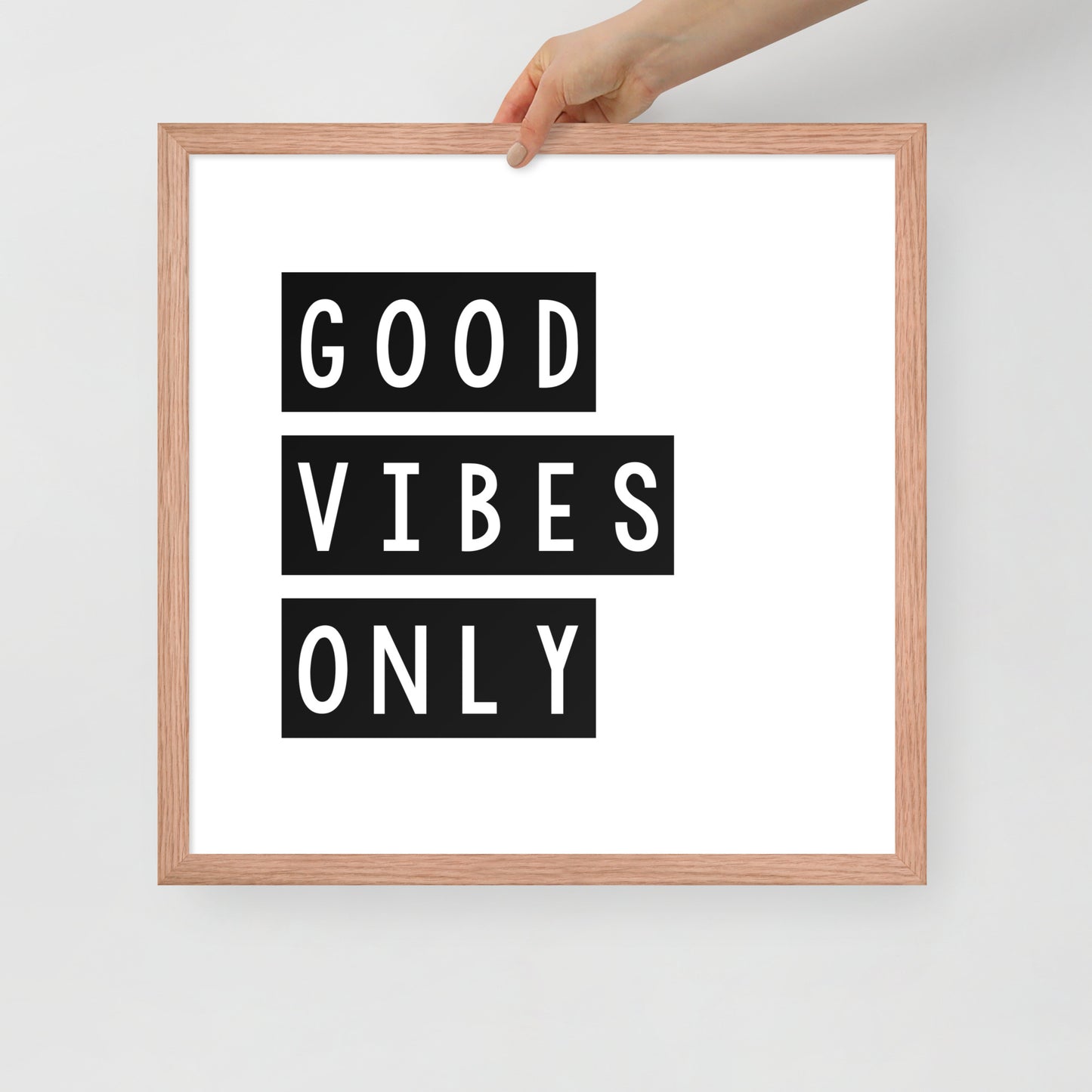 RILEY RU - Good Vibes Only - Framed poster