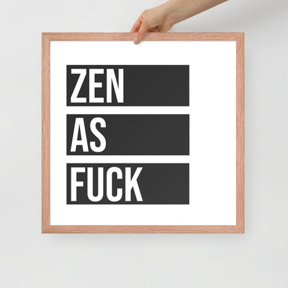 RILEY RU - Zen as - Framed poster