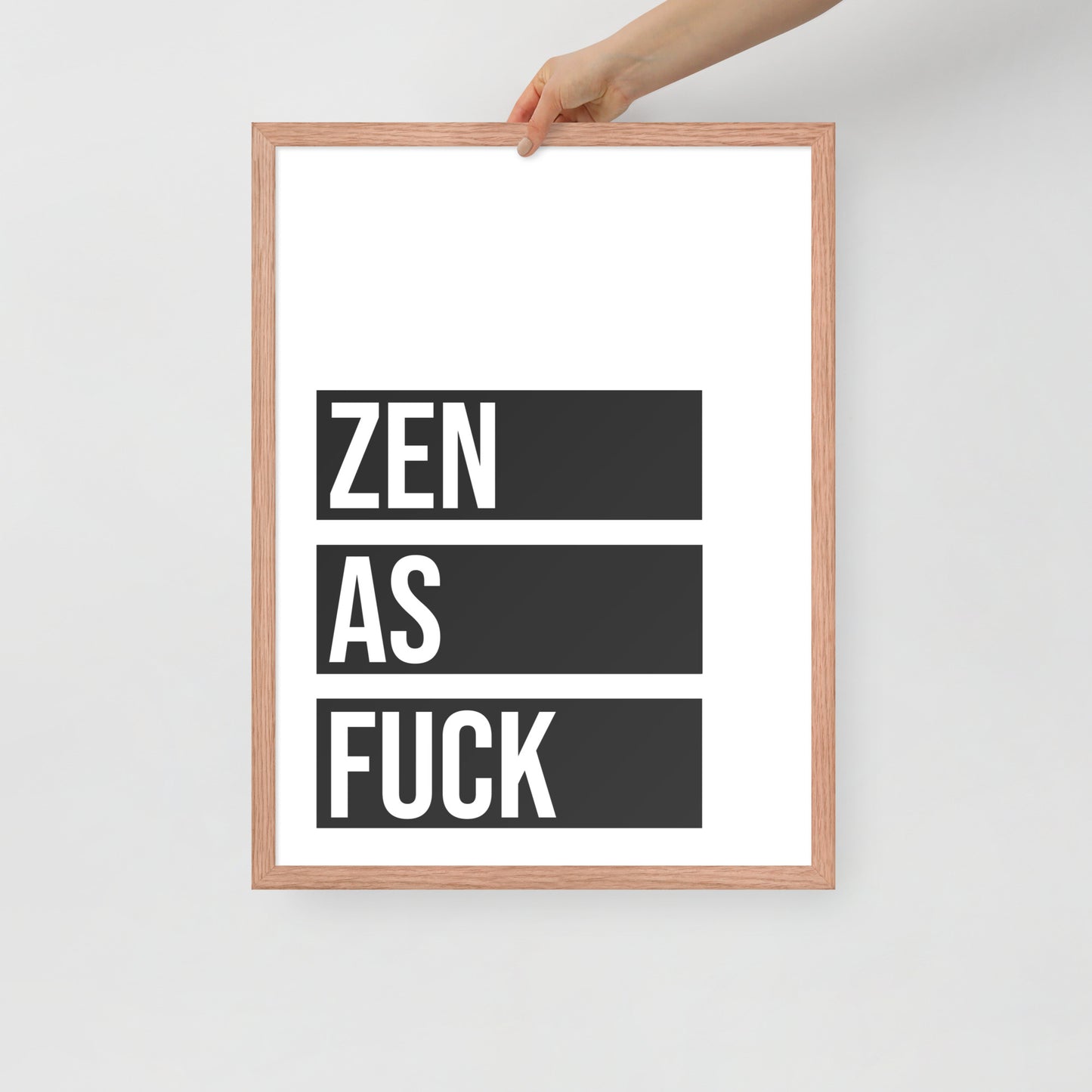 RILEY RU - Zen as - Framed poster