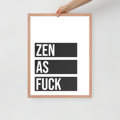 RILEY RU - Zen as - Framed poster