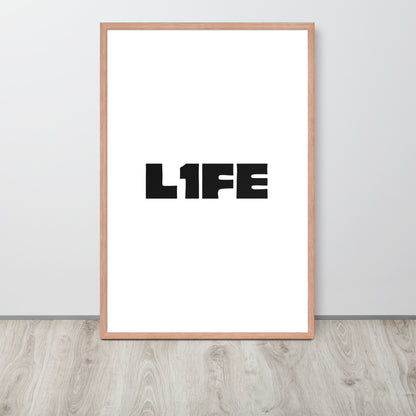 RILEY RU - L1FE - Framed poster