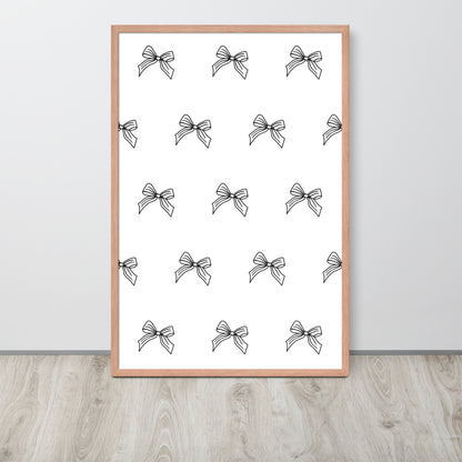 RILEY RU Sketched Bow - Framed poster