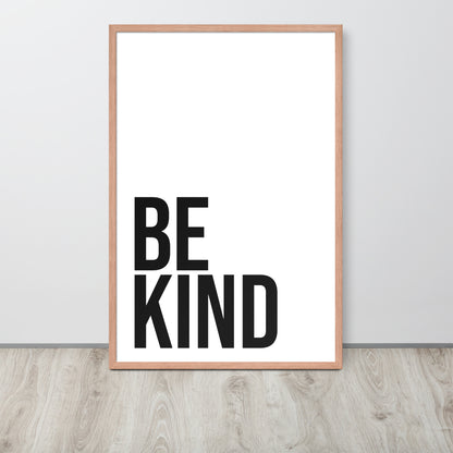 RILEY RU - Be Kind - Framed poster