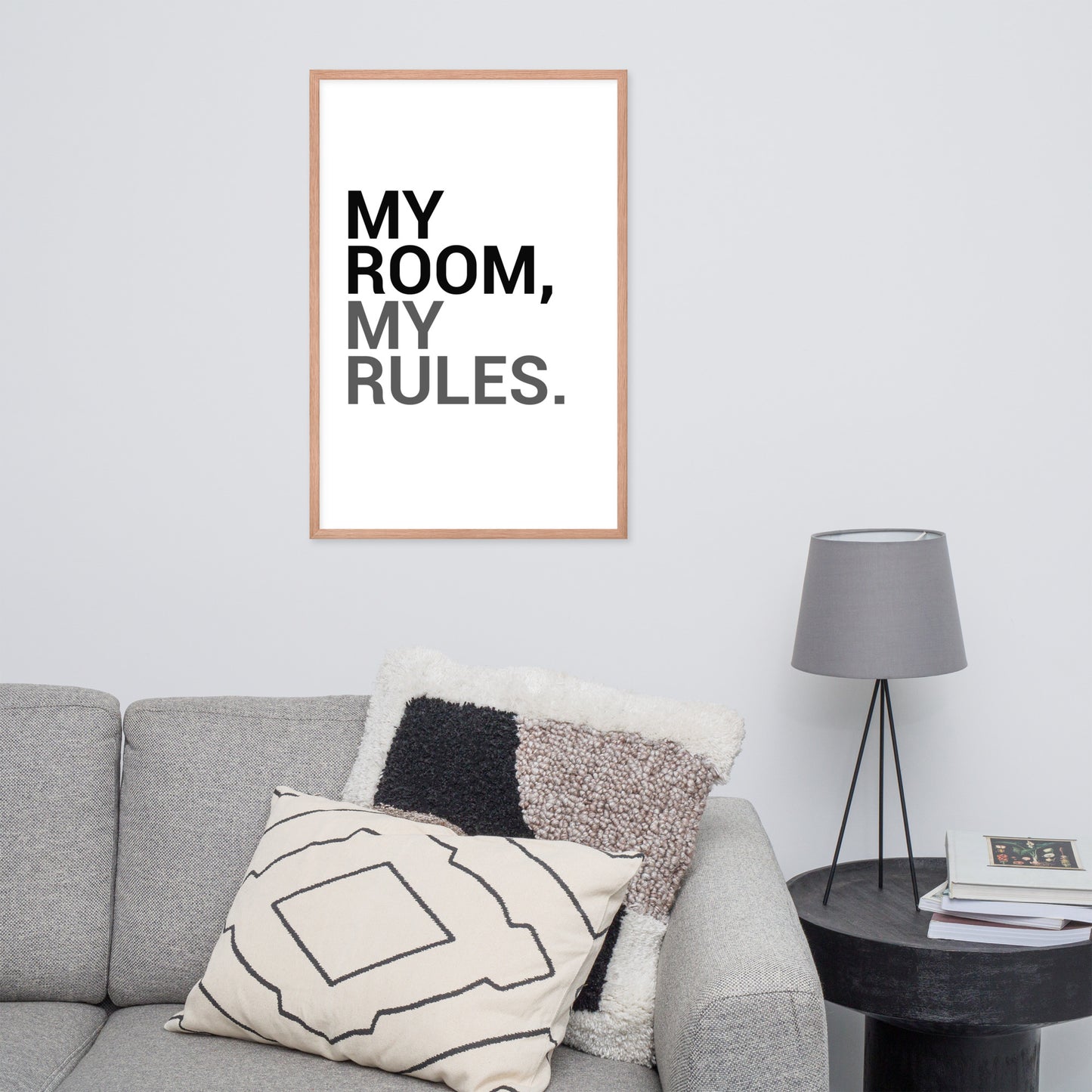 RILEY RU - My Room My Rules - Framed poster