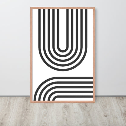 RILEY RU - Geometric - Framed poster