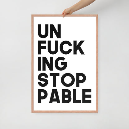 RILEY RU - Unstoppable - Framed poster
