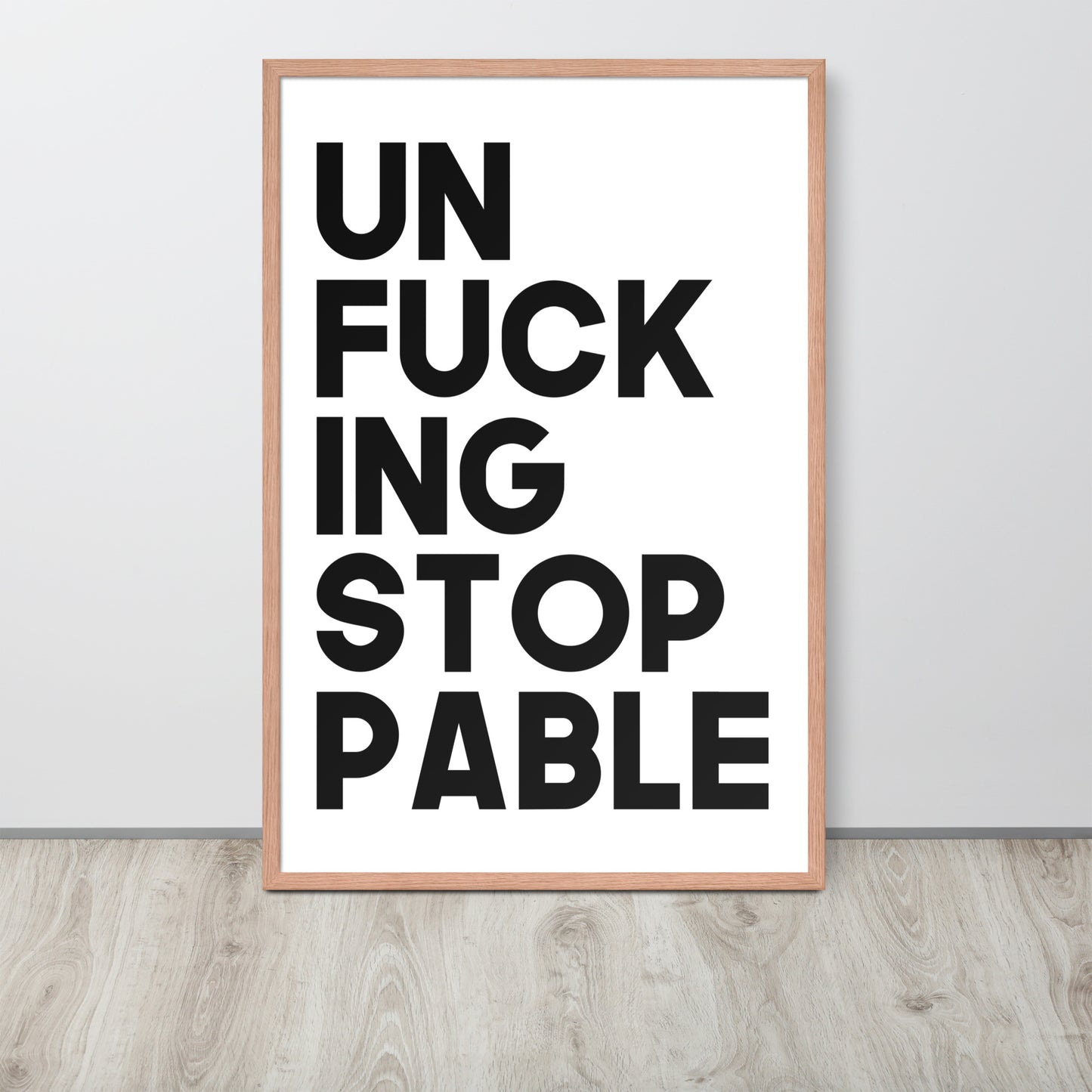 RILEY RU - Unstoppable - Framed poster