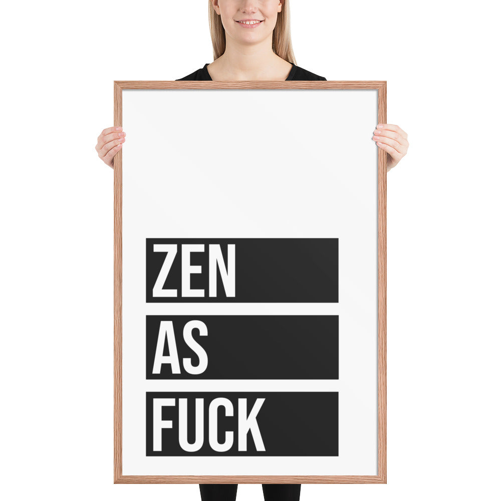 RILEY RU - Zen as - Framed poster