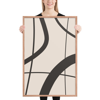RILEY RU - Abstract Art - Framed poster