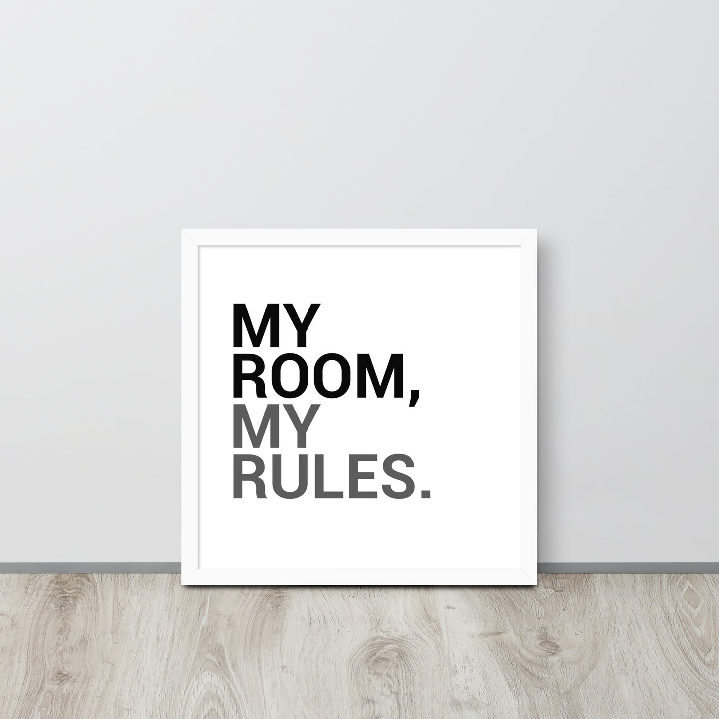 RILEY RU - My Room My Rules - Framed poster