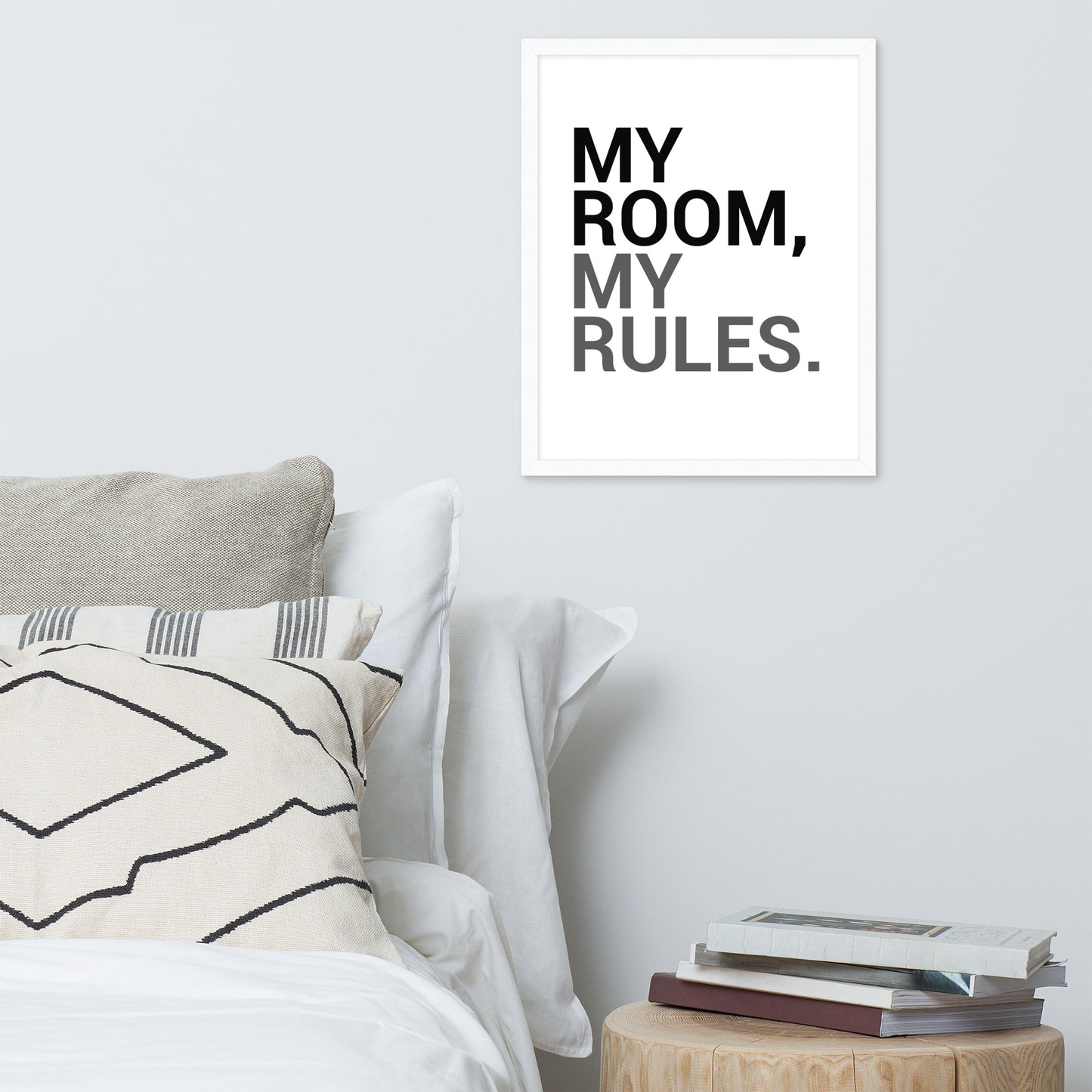 RILEY RU - My Room My Rules - Framed poster