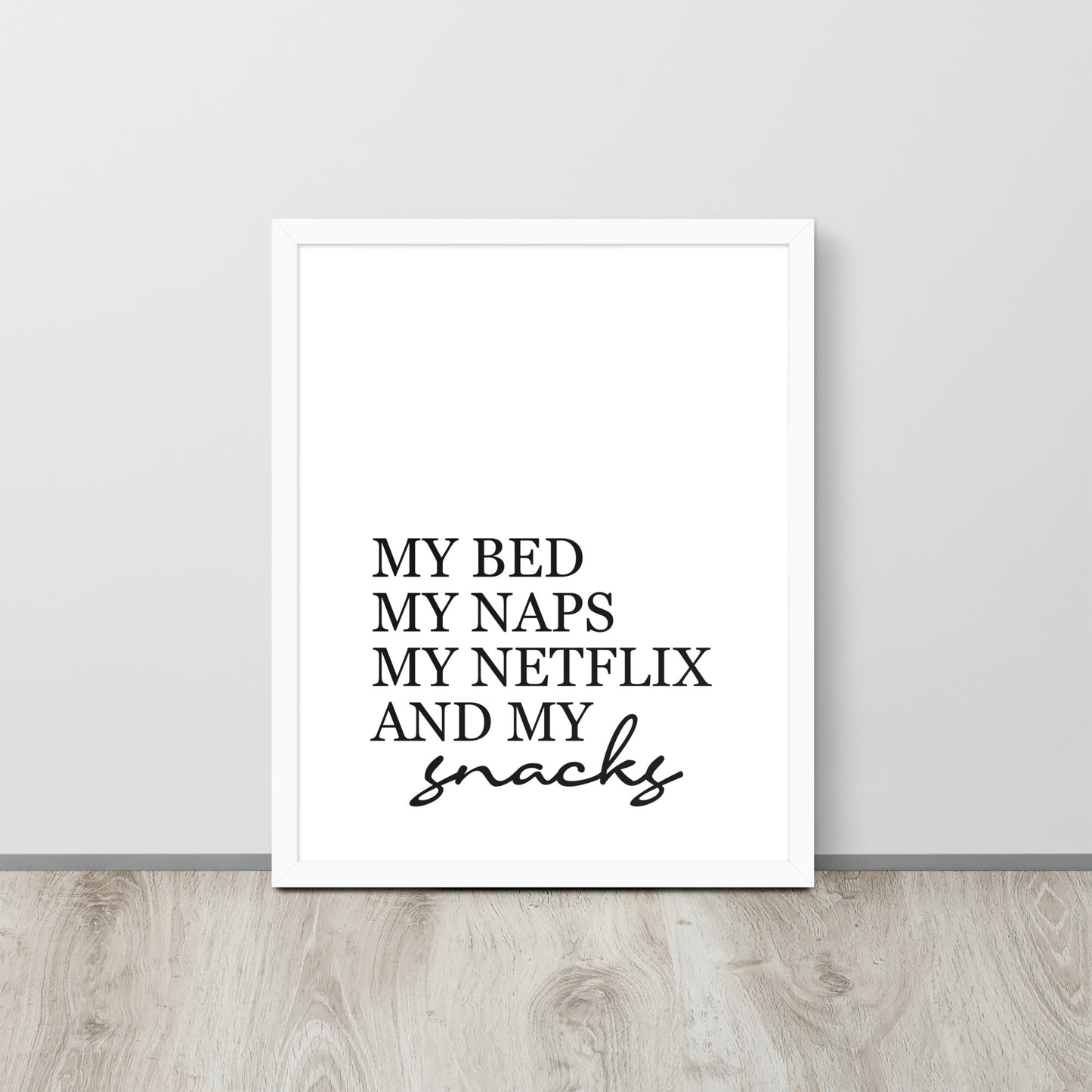 RILEY RU - Snack - Framed poster