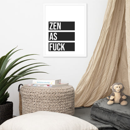 RILEY RU - Zen as - Framed poster